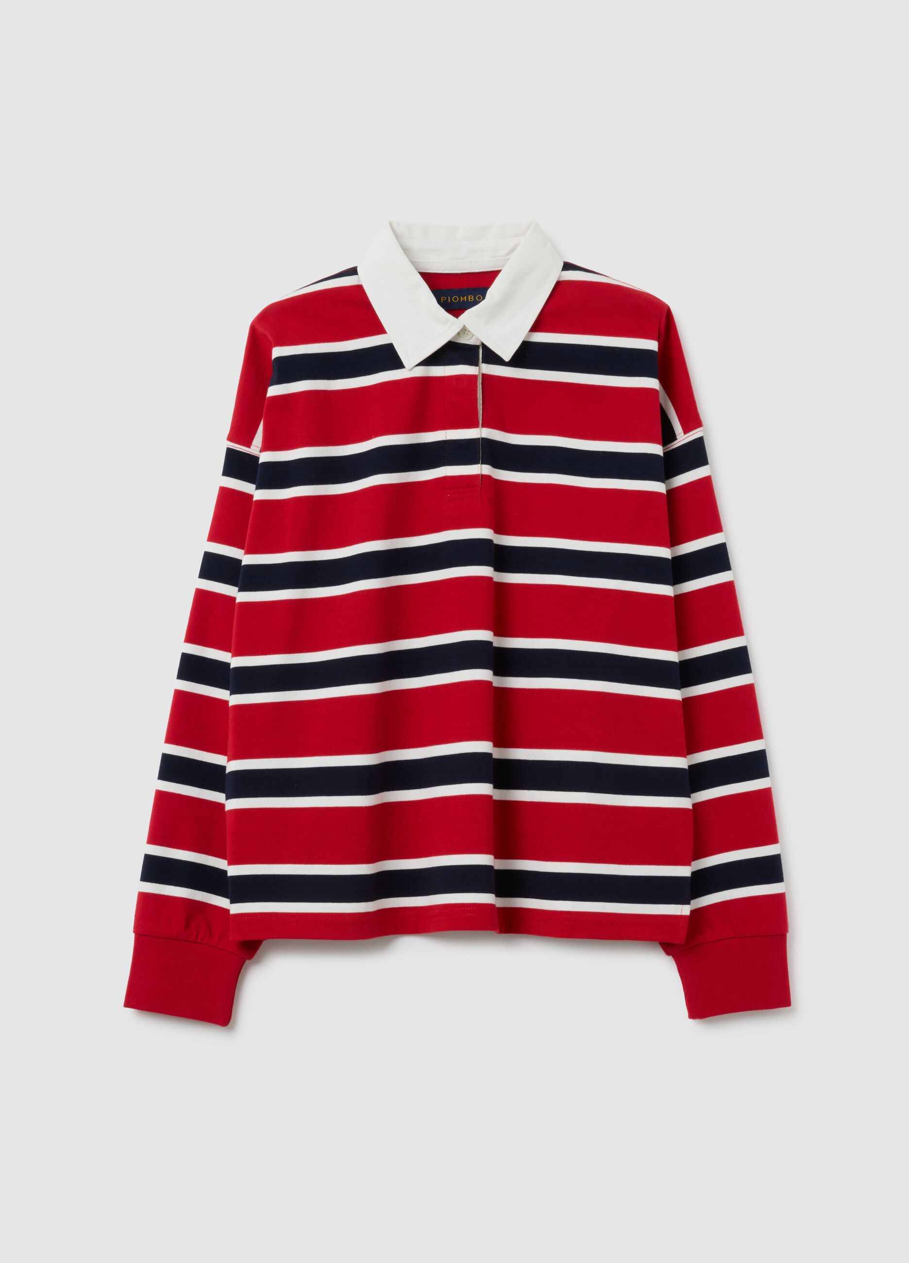 Polo in puro cotone multicolor a righe regular fit