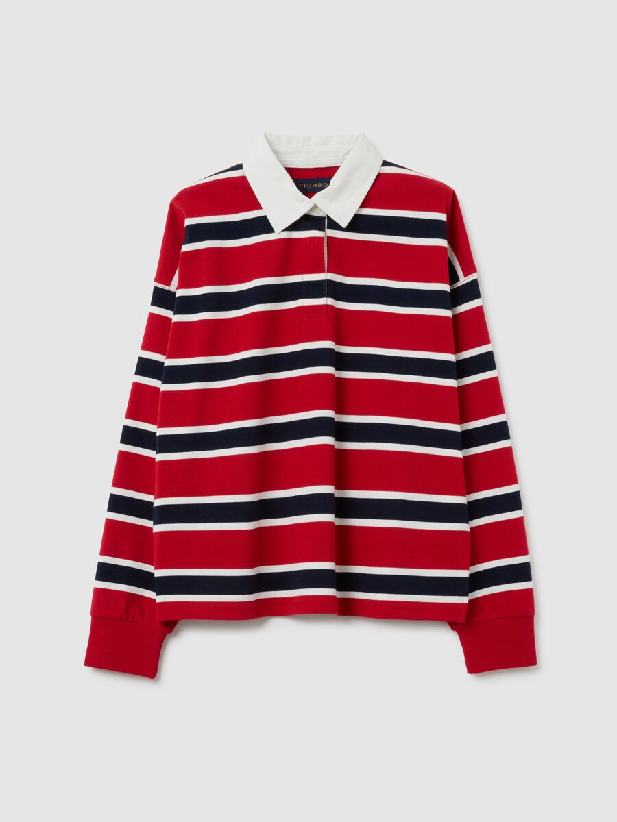 Polo in puro cotone multicolor a righe regular fit_4