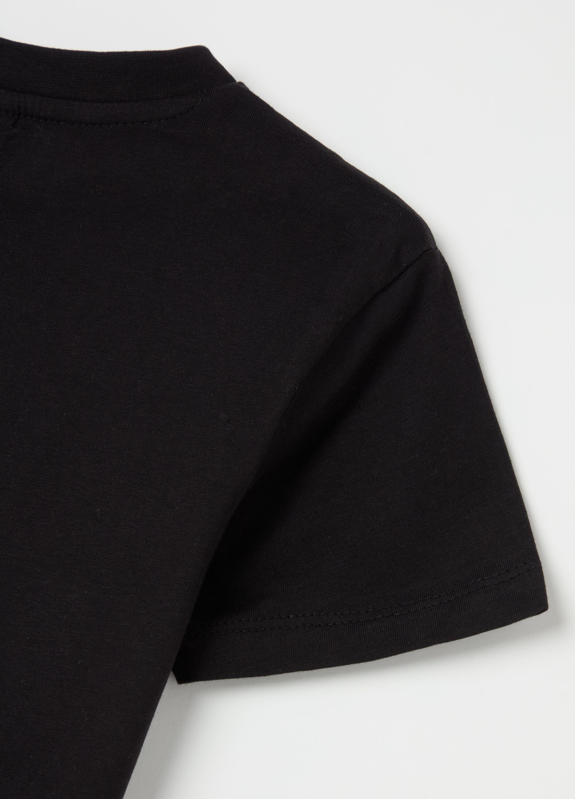 Cotton T-shirt with Pikachu print