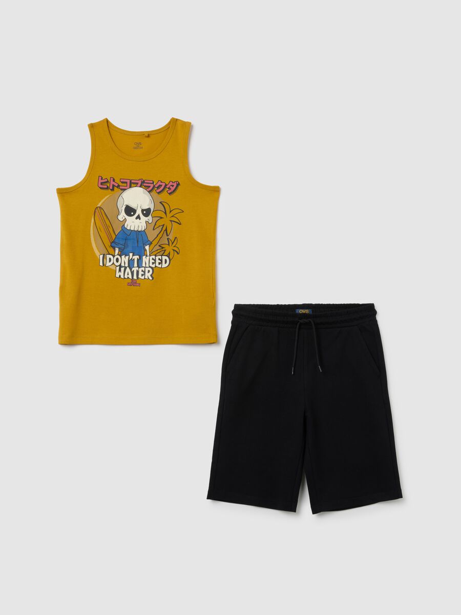 Gold regular fit pure cotton set for boys_0