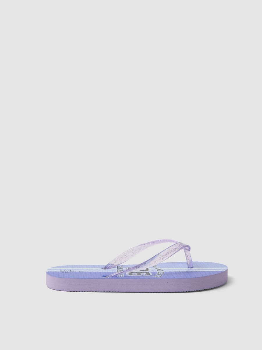 Purple beach flip-flops_0