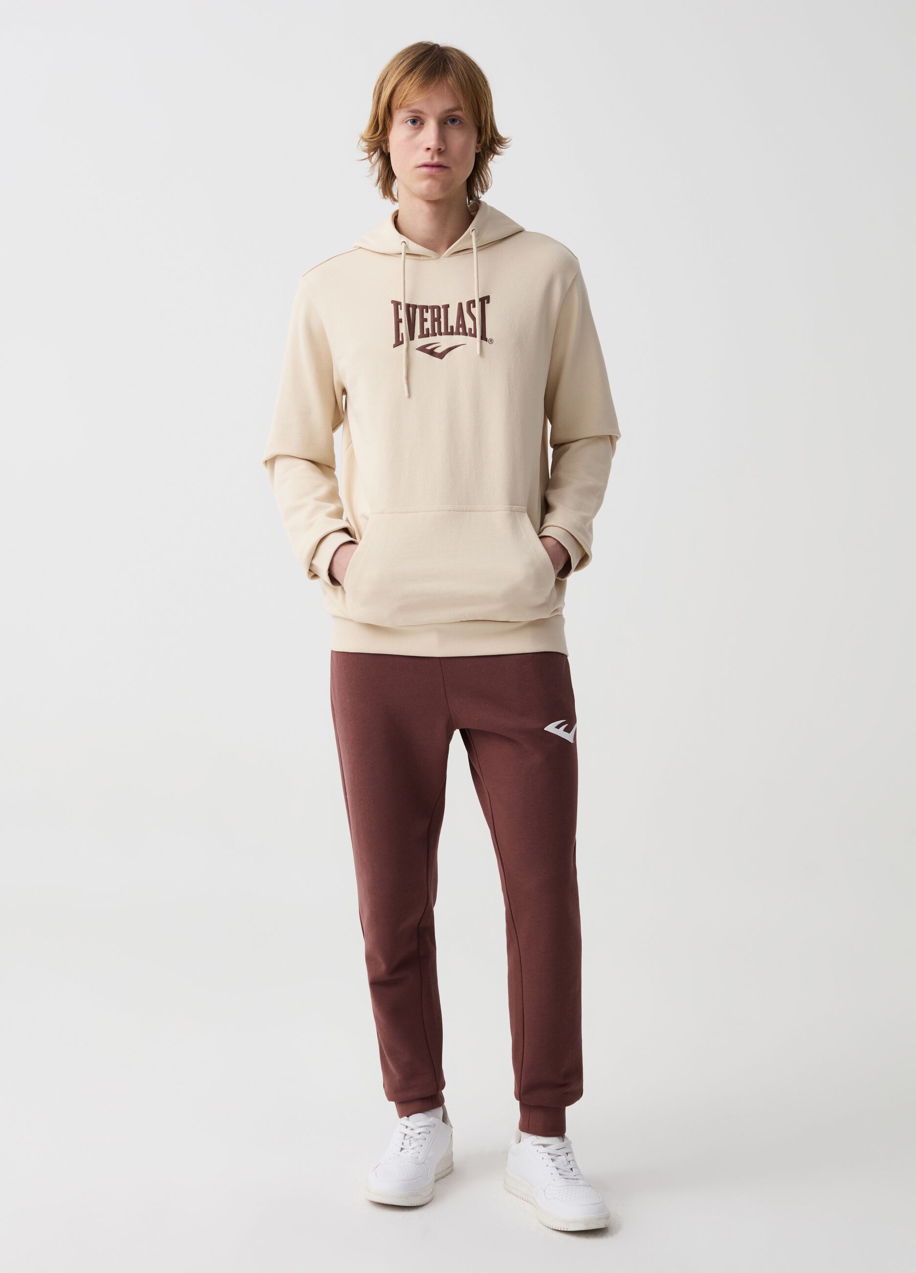 Ovs Joggers in felpa con coulisse e stampa logo