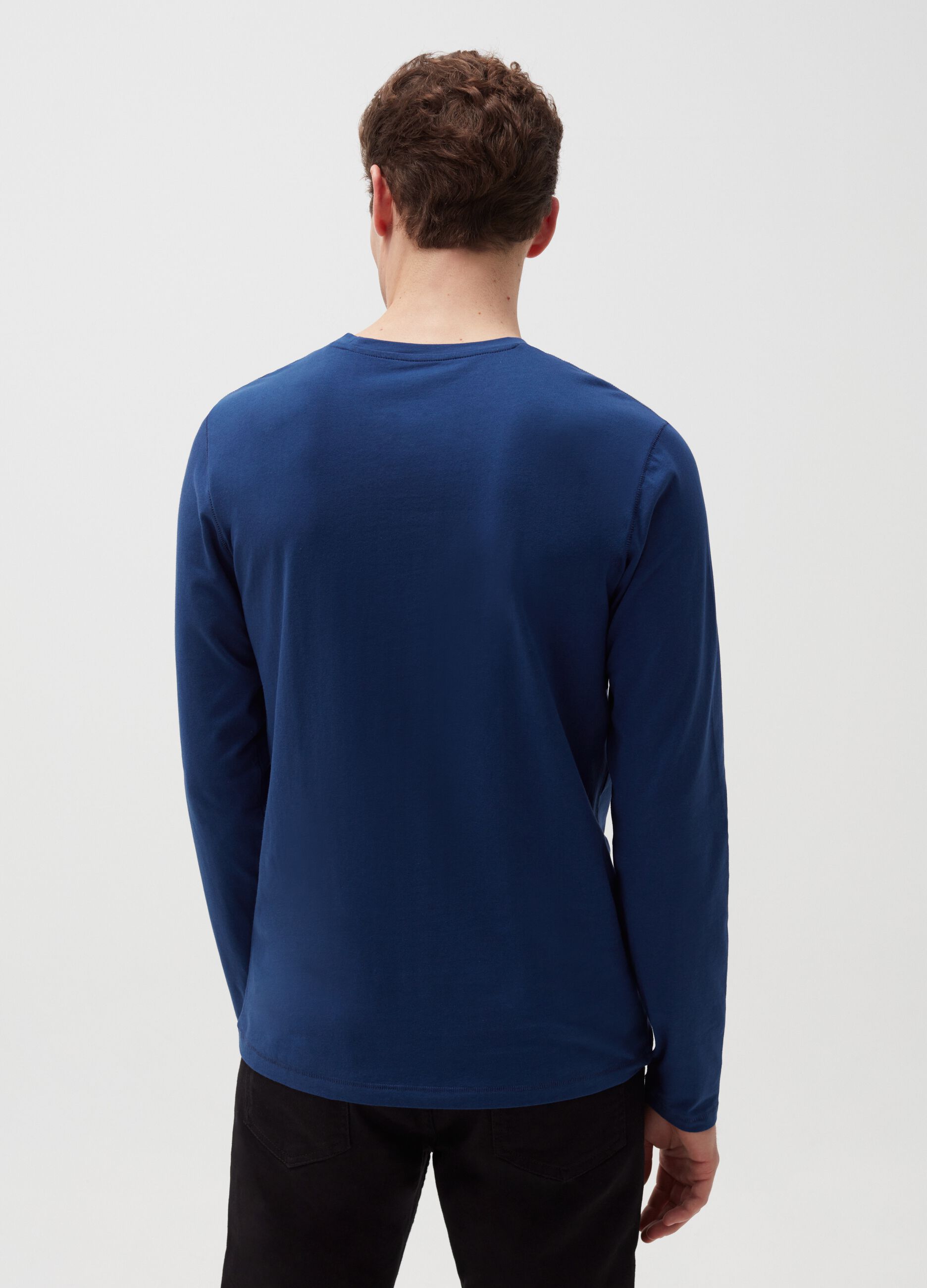 Stretch T-shirt with long sleeves