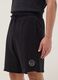 Black pure cotton relaxed-fit Bermuda shorts with raw-cut hems_3