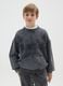 Boy's grey regular fit pure cotton sweatshirt_0