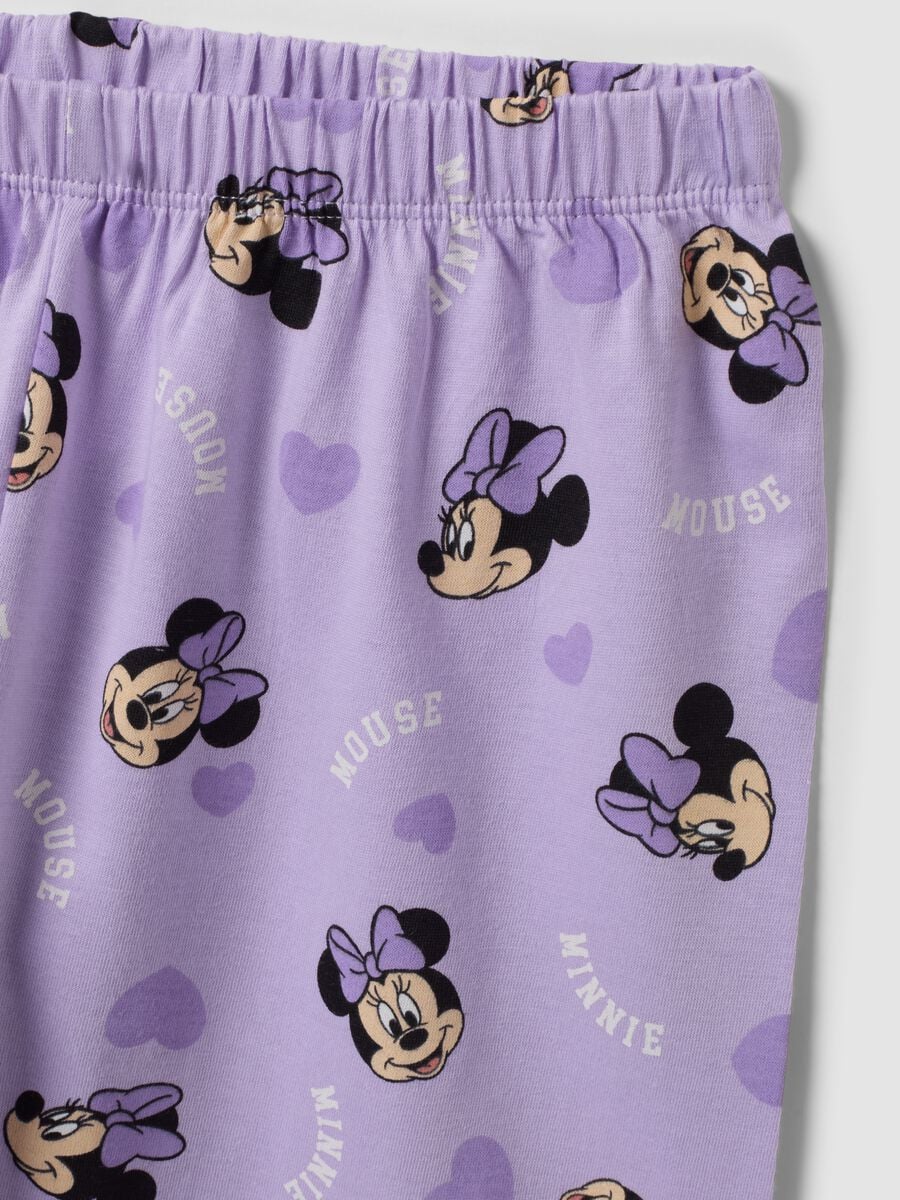 White and purple pure organic cotton Minnie print pyjamas_3