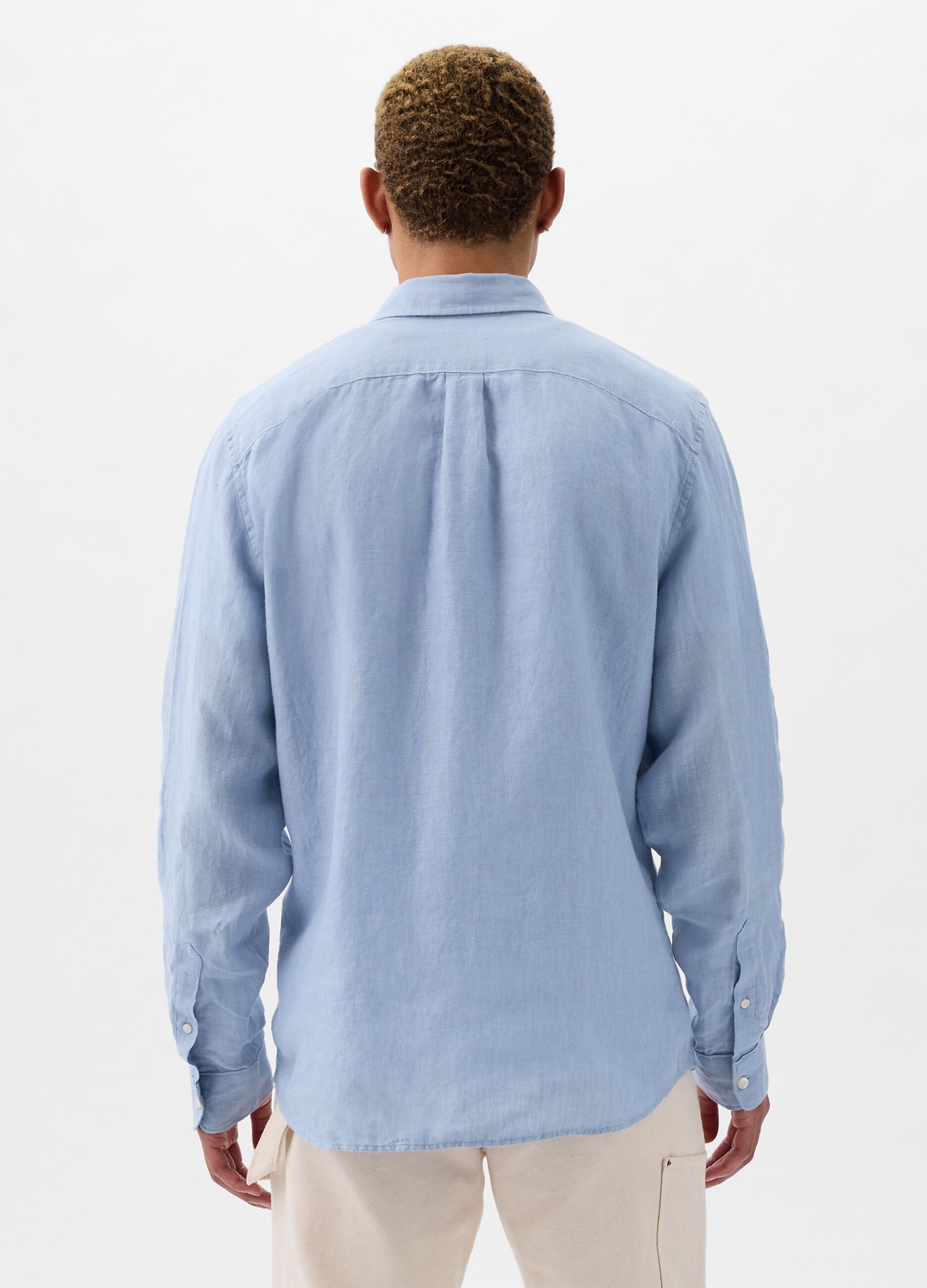 Regular-fit shirt in linen