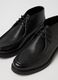Black genuine leather loafers_2