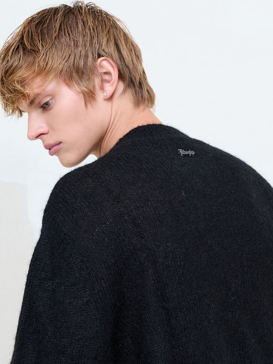 Mohair Crew Neck Black_1