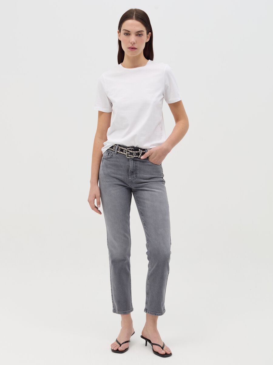 Slim-fit cropped jeans_0