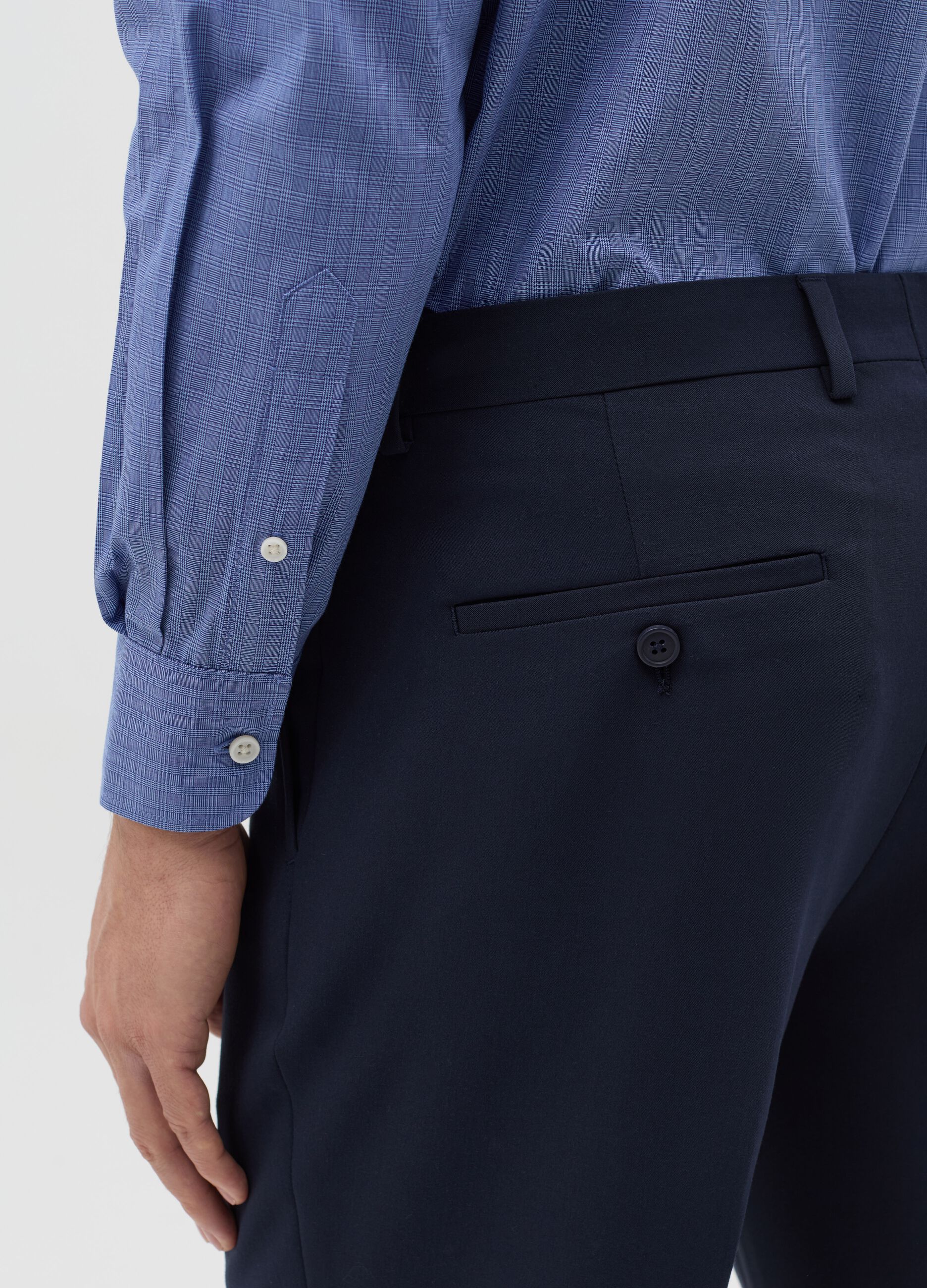 Regular-fit easy-iron shirt with micro pattern