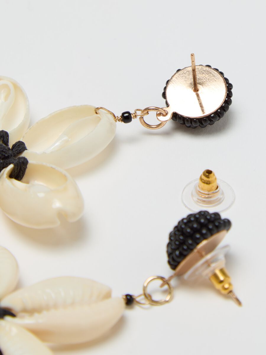 Earrings with shells pendant_1