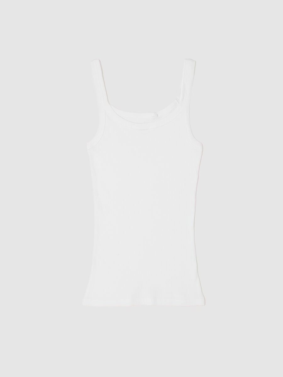 Ribbed vest with round neck_4