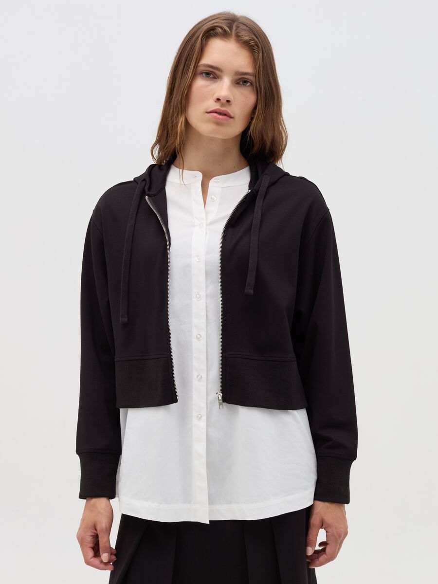 Maternity sweatshirt with hood_0