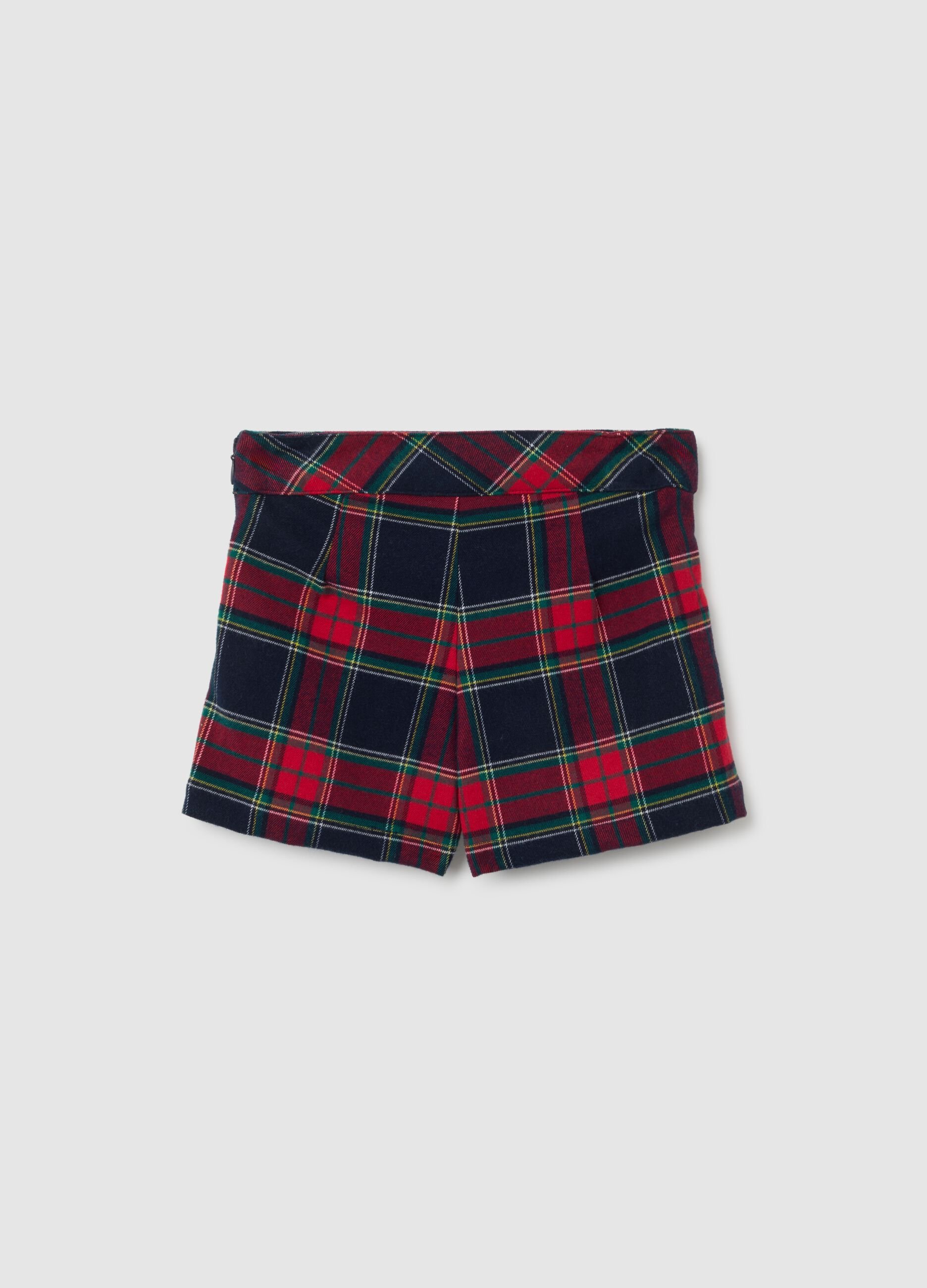 Girls' multicoloured stretch blend shorts, regular fit