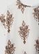 White pure viscose blouse with brown print, regular fit_5