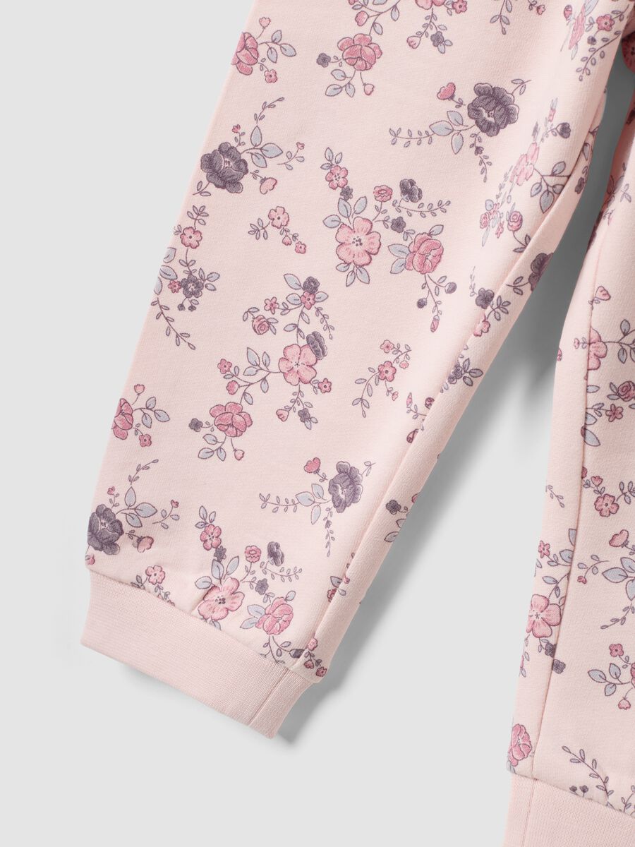 Pink pure organic cotton pyjamas with bunny print_2
