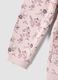 Pigiama rosa in puro cotone organico con stampa coniglietto_2