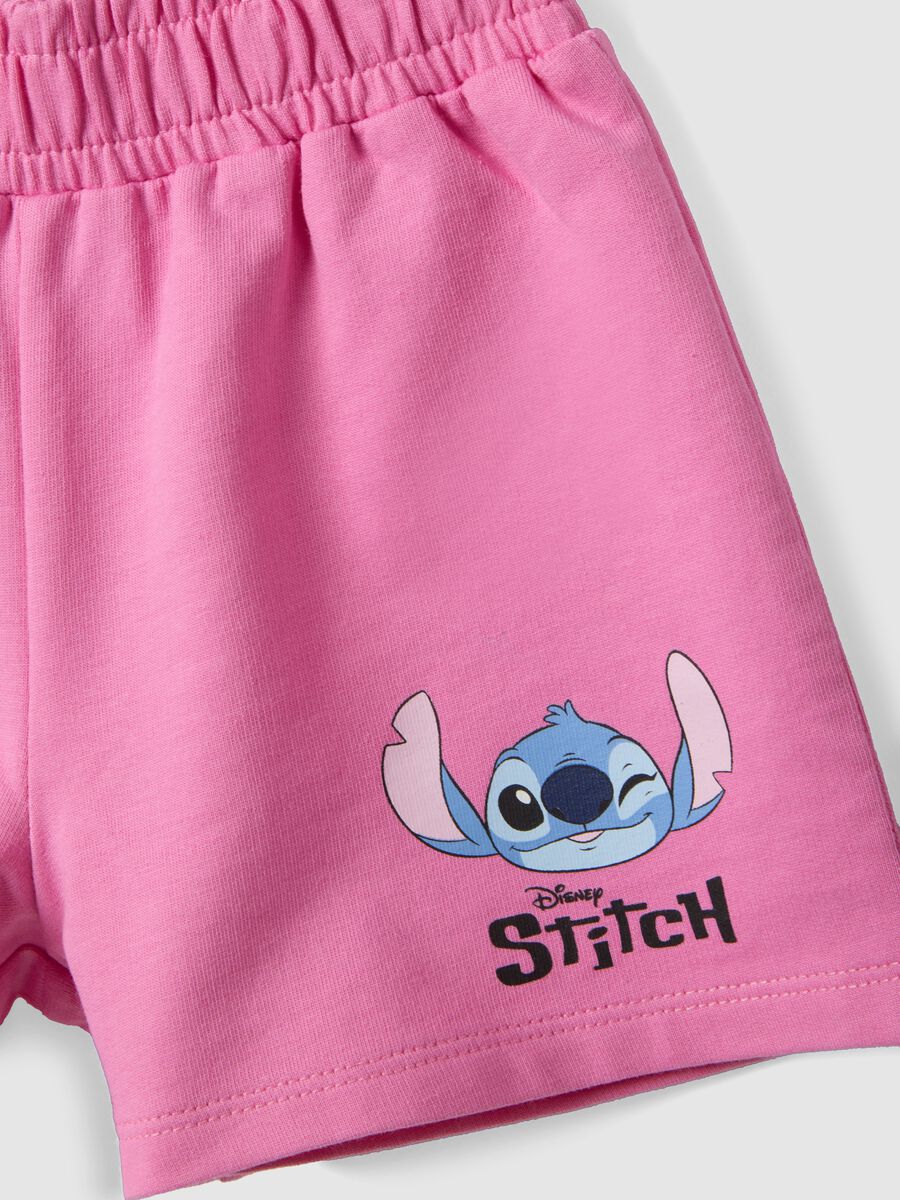 Set in cotone elasticizzato multicolor da bambina con Stitch_3