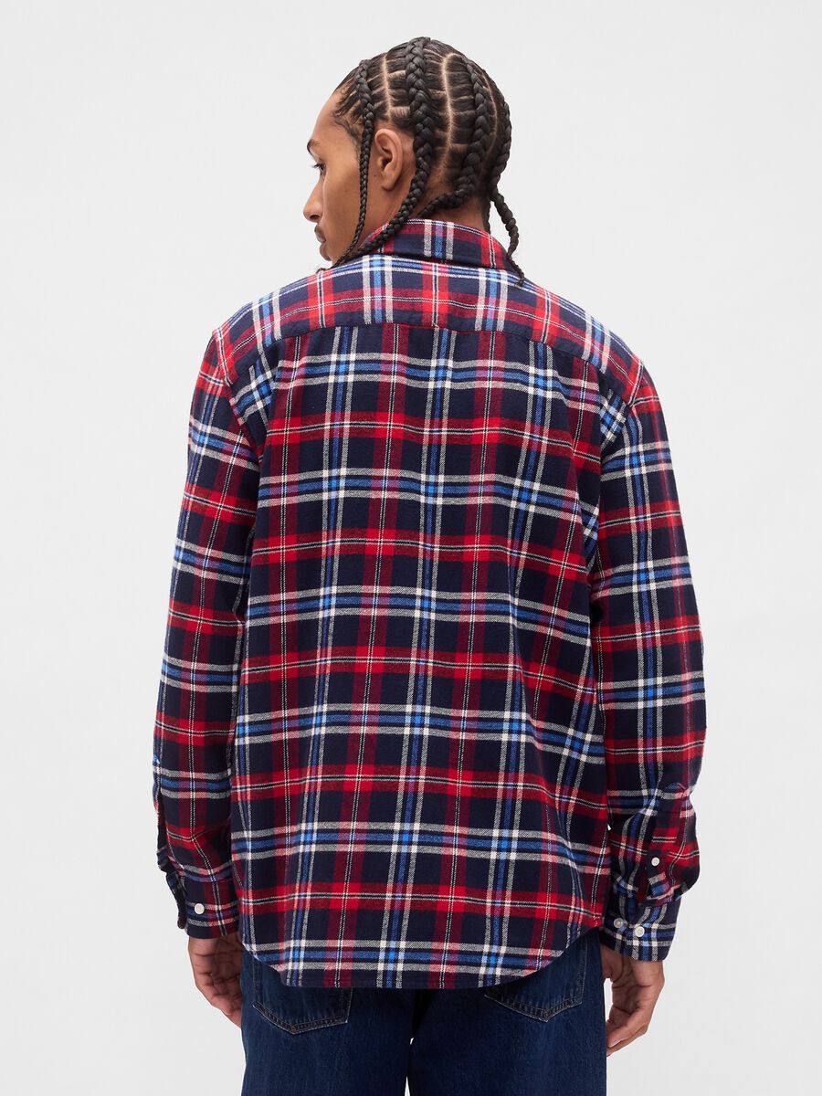 Red Plaid Cotton Shirt_1
