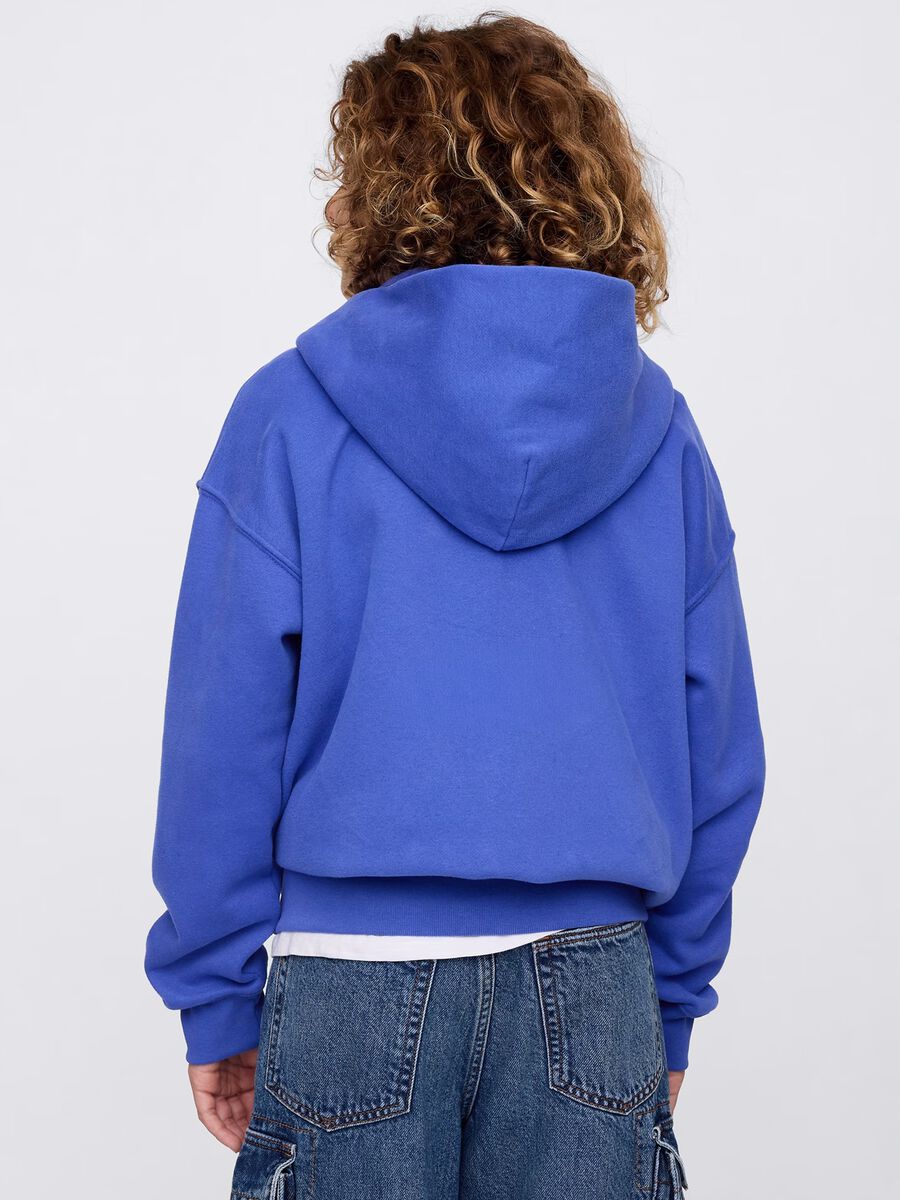 Full-zip in cotone con cappuccio_2