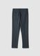 Pantaloni chino blu e grigi in viscosa elasticizzata_2