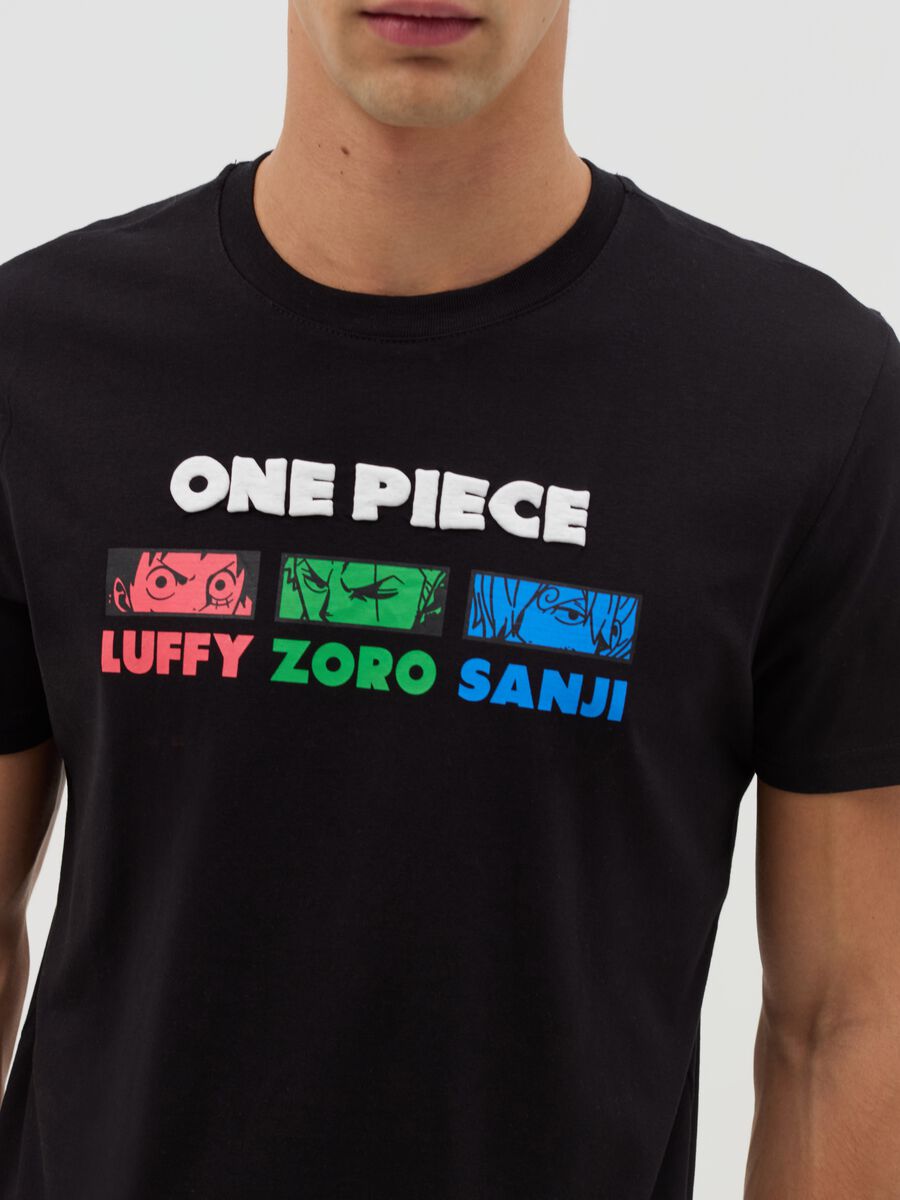 T-shirt with One Piece characters print_3