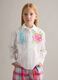 White pure cotton shirt with floral embroidery_0