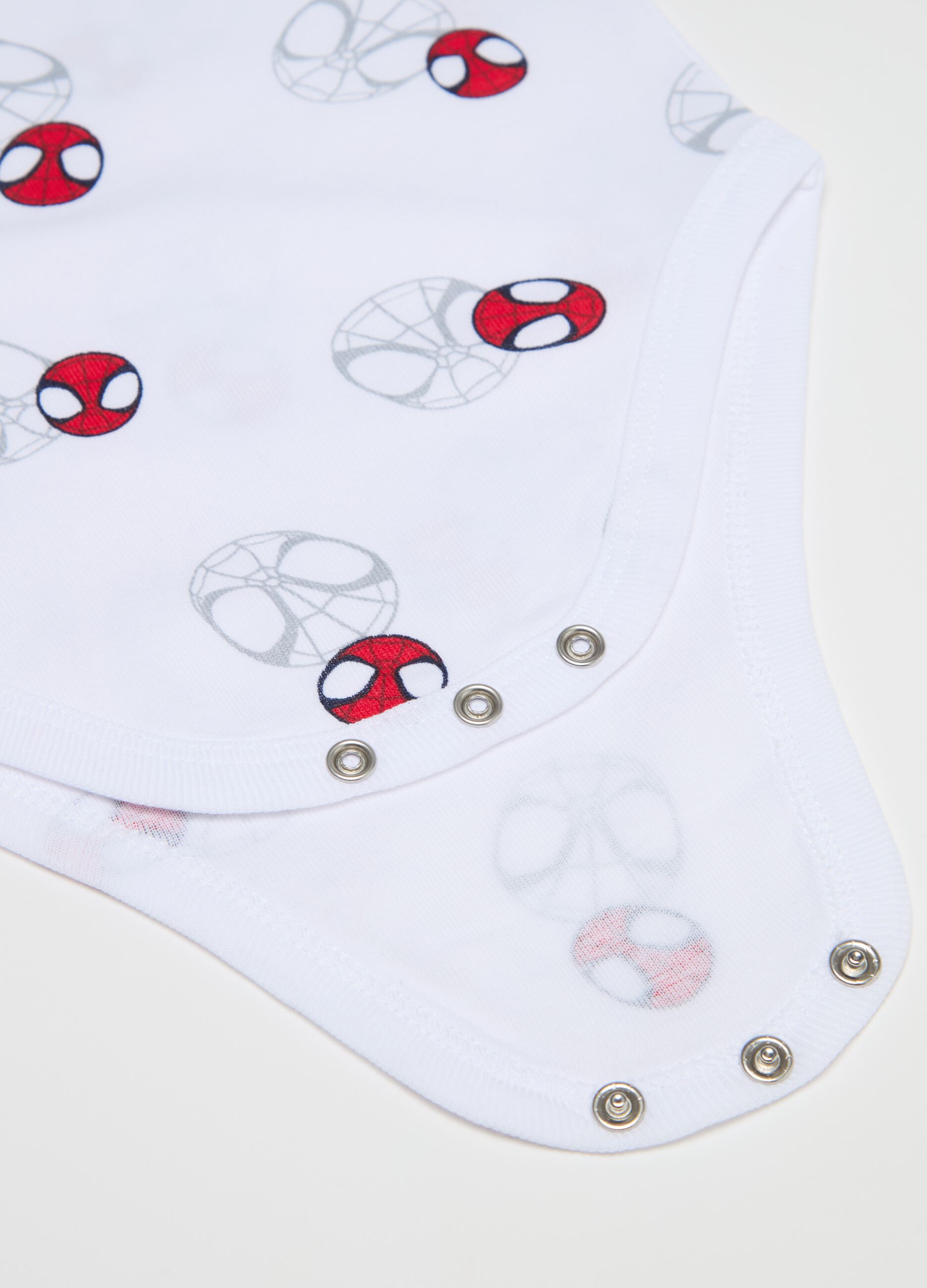 Two-pack sleeveless bodysuits with Spidey print