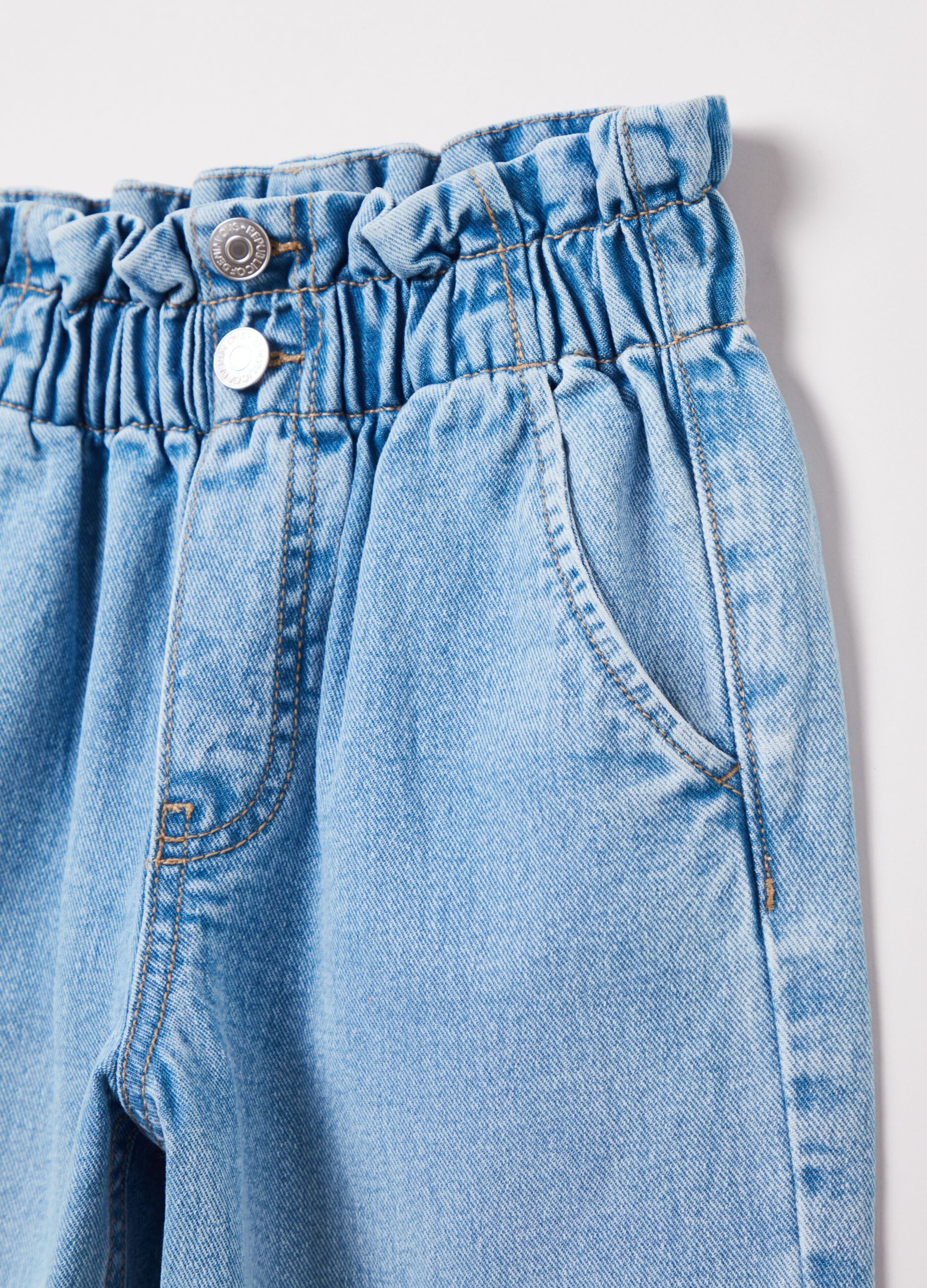 Jeans paper bag con tasche_2