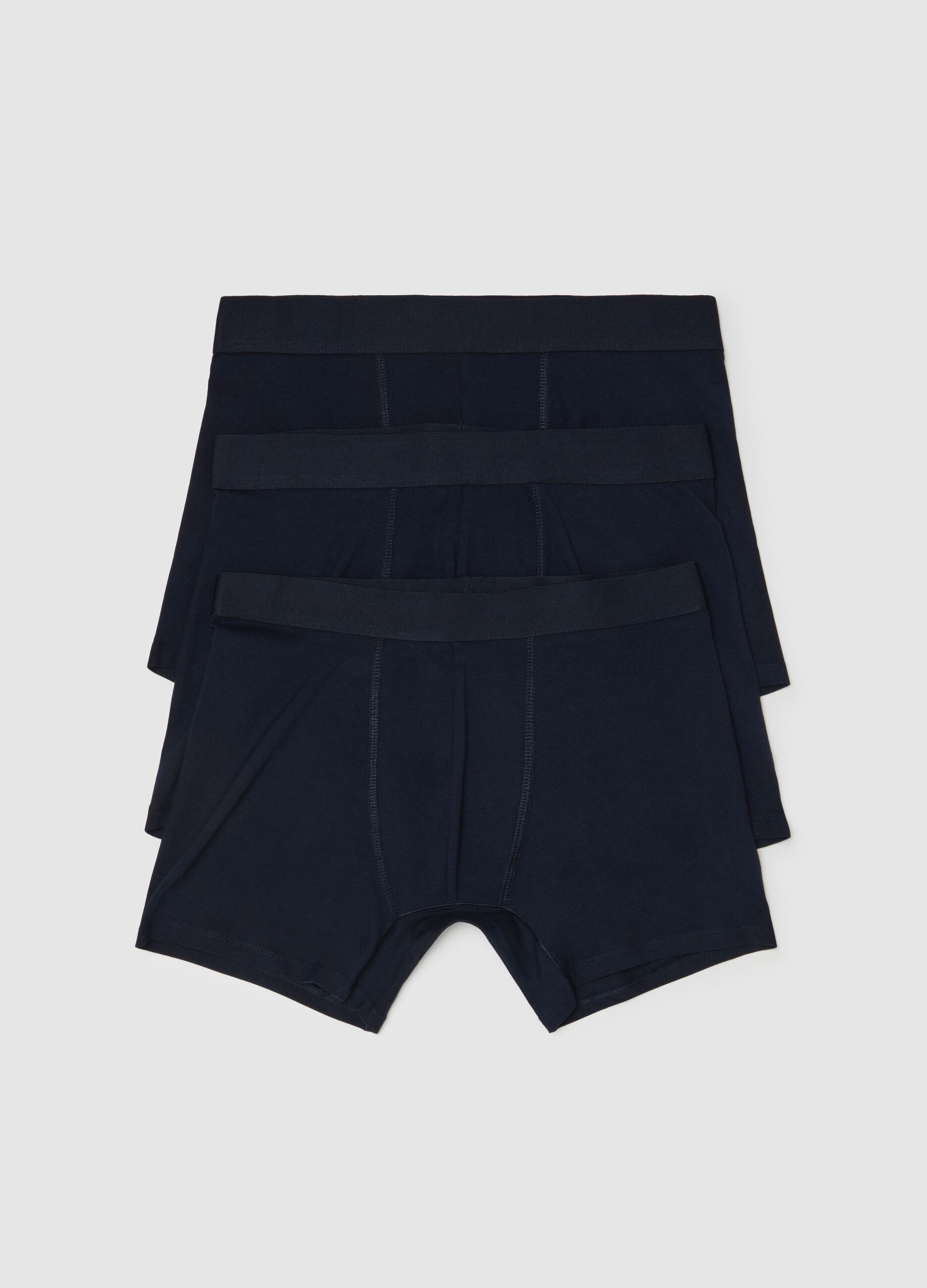 Tripack boxer midi con elastico esterno