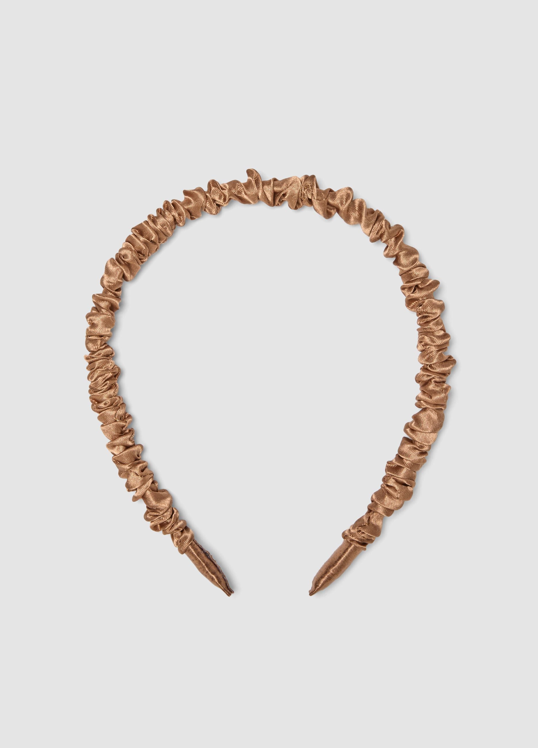 SINCERELY HAIR Mocha Satin Headband