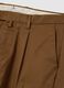 Brown stretch cotton blend chino trousers regular fit_5
