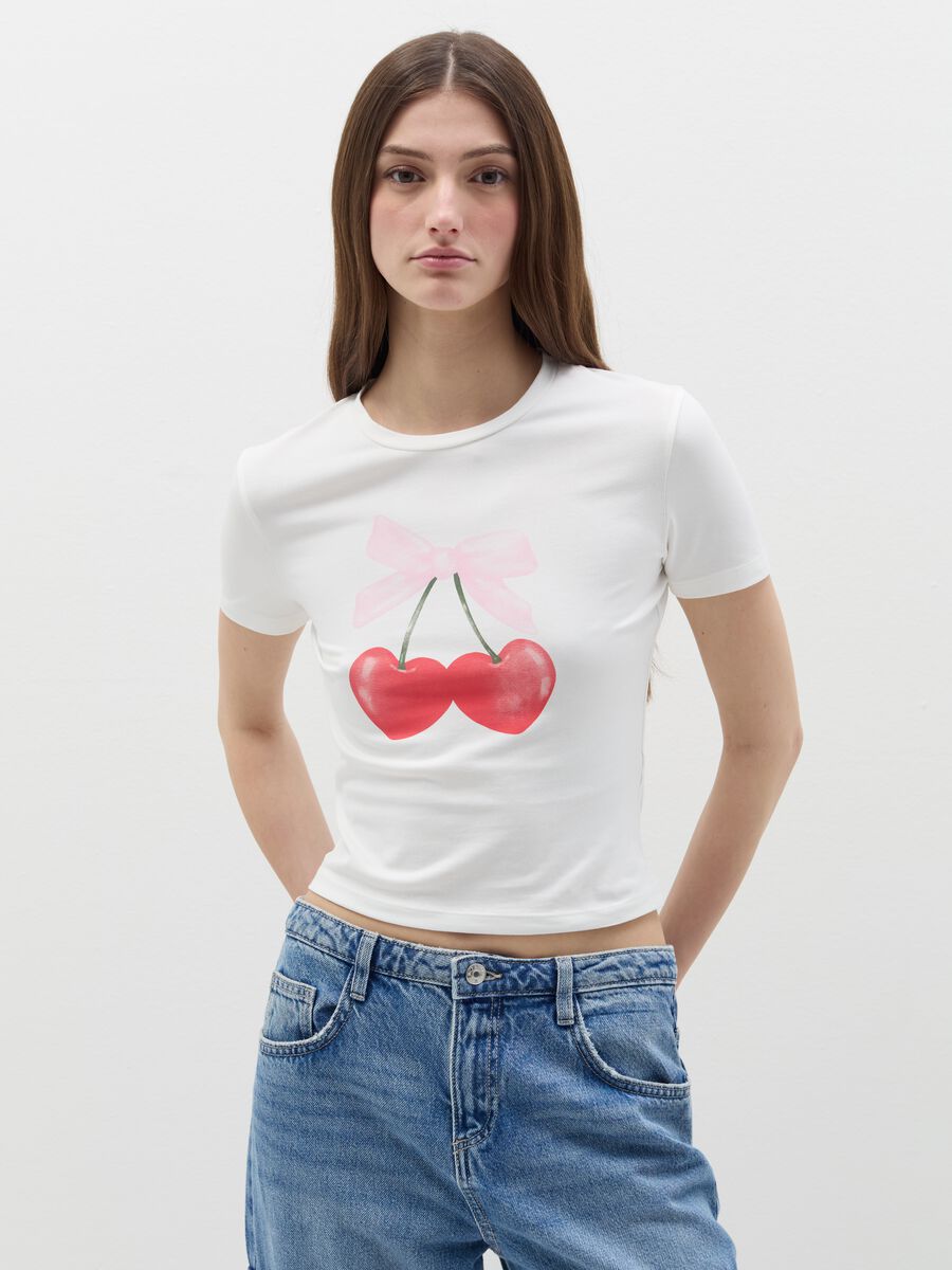 Stretch cotton T-shirt_0