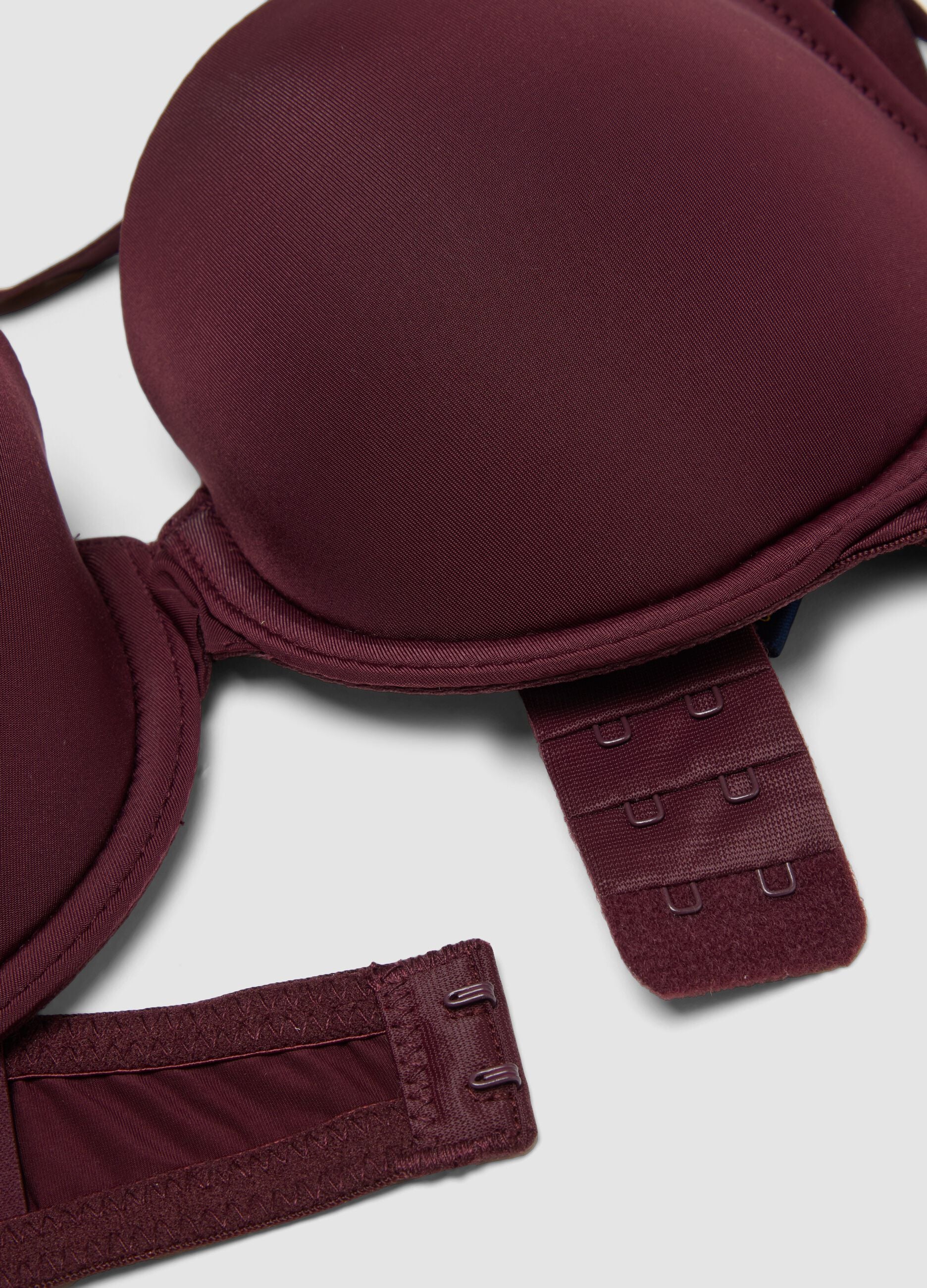 Reggiseno viola imbottito in tessuto elasticizzato
