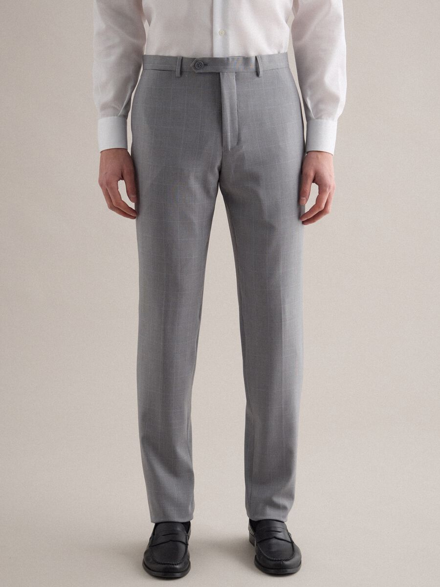 Abito foderato grigio slim fit_3