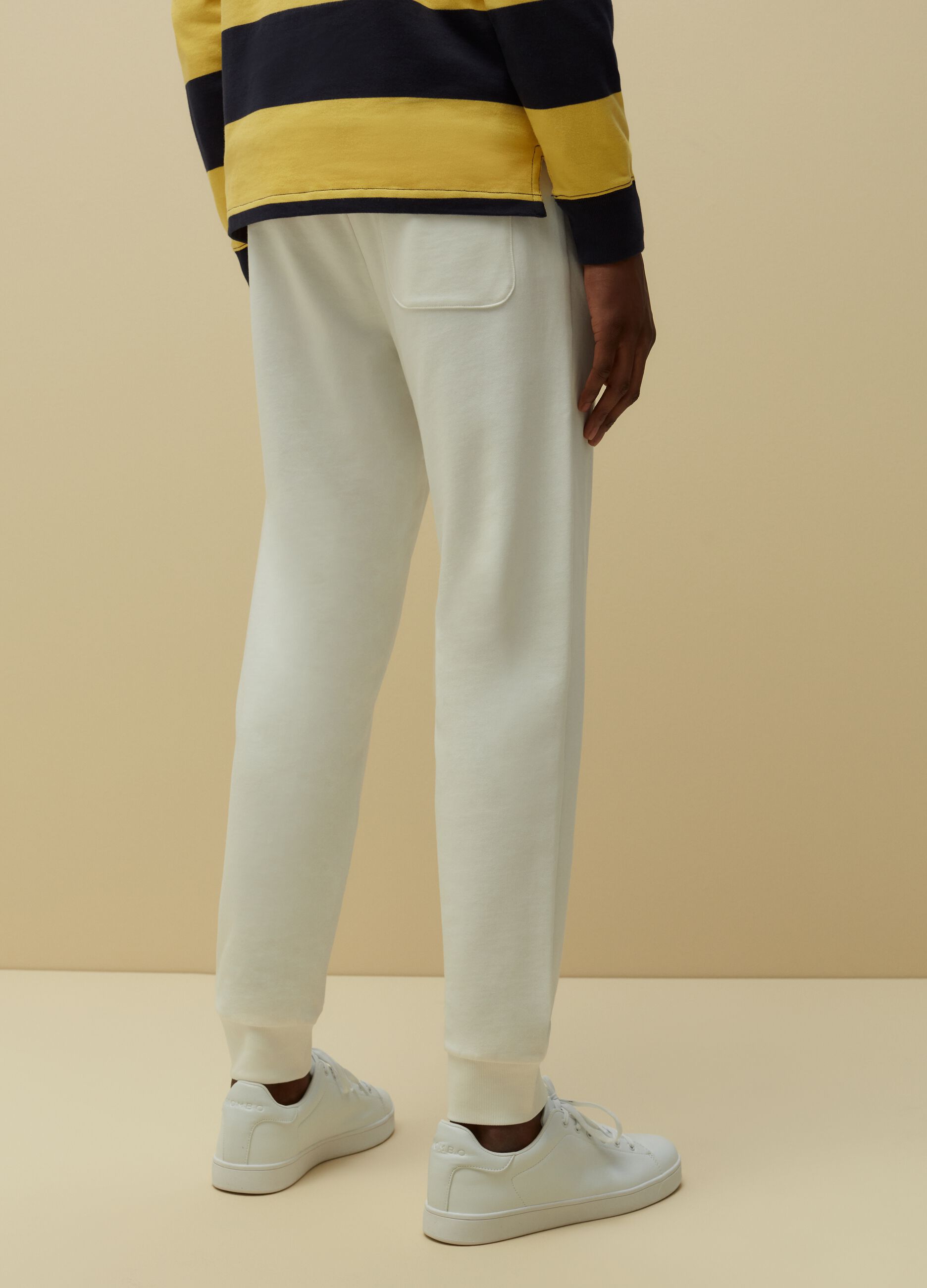 Joggers in felpa con coulisse_2