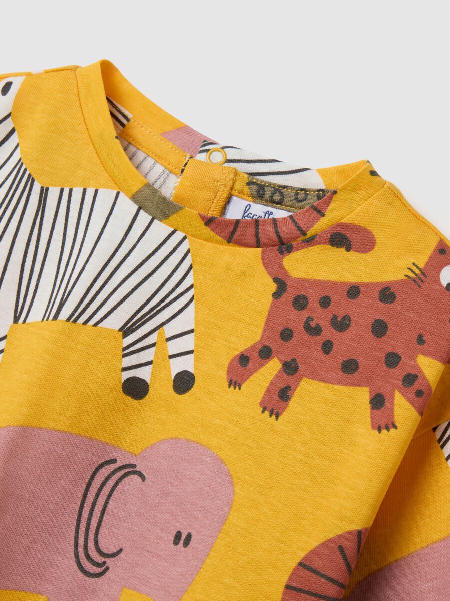 Children's multicolour pure cotton regular fit T-shirt with pattern_2