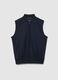 Regular Fit Blue Stretch Fabric Waistcoat_4