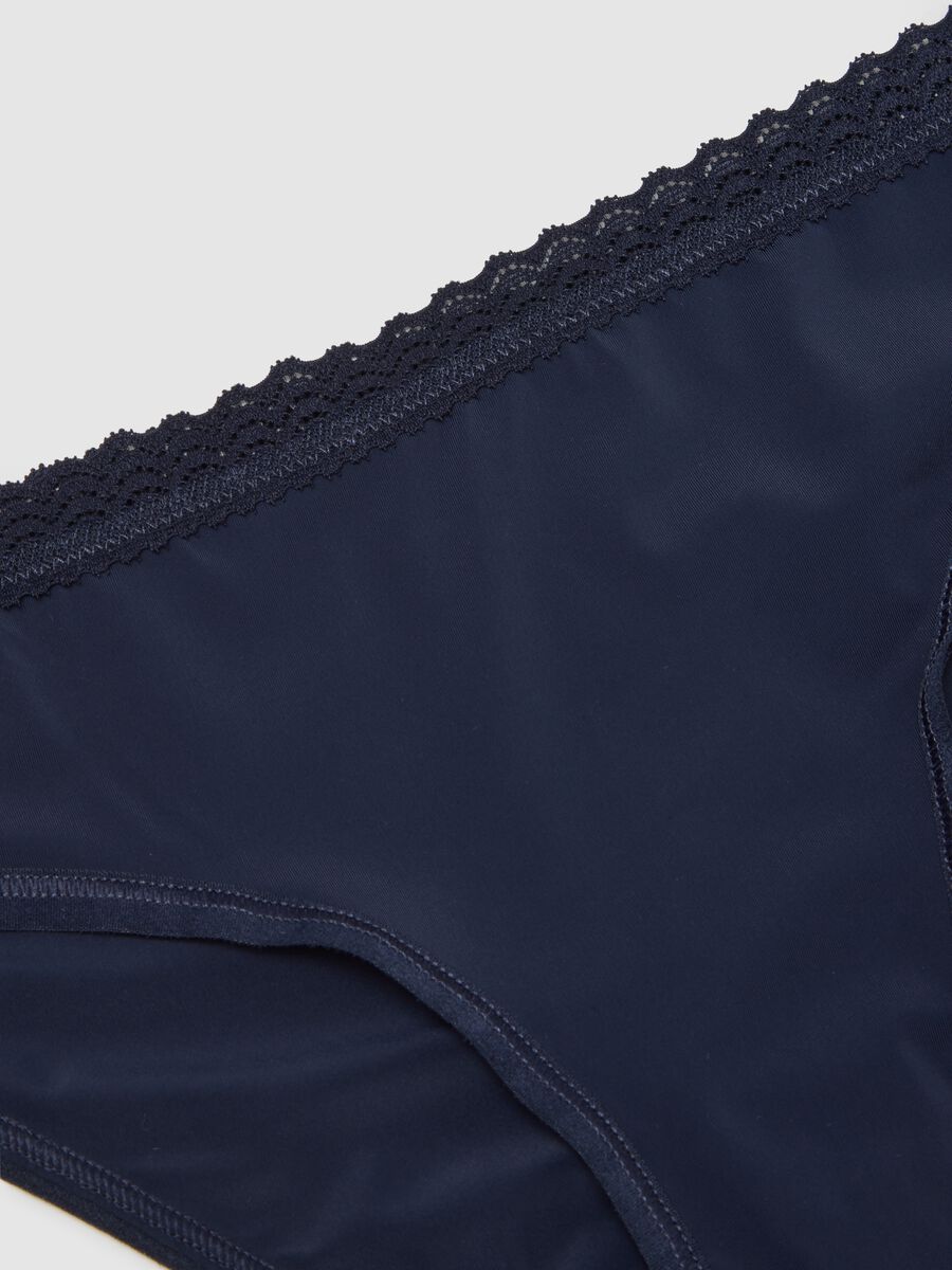 Regular fit blue briefs_1