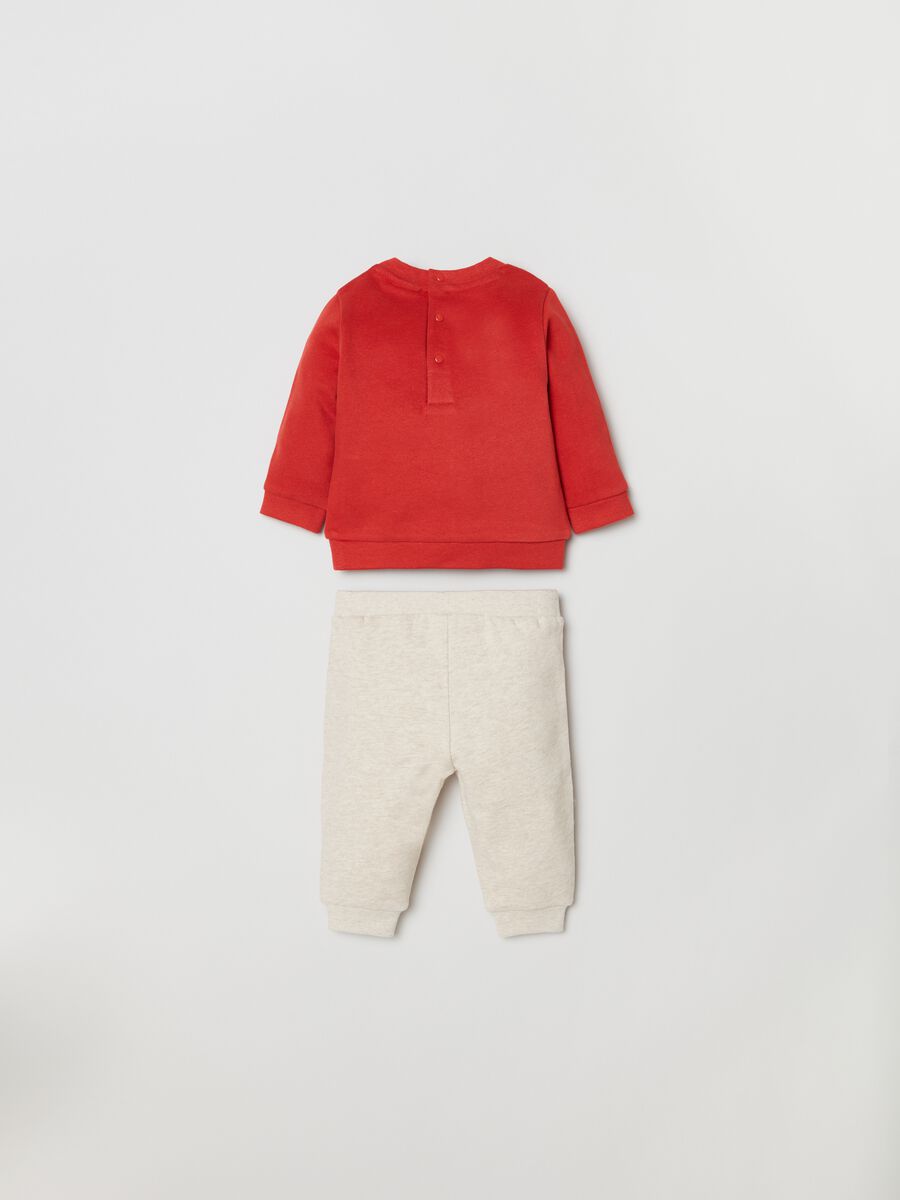 Set in cotone con stampa orsetto lavatore_1