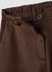 Dark brown regular-fit wide-leg trousers_1
