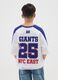 Multicolour pure cotton kids' T-shirt regular fit with Giants logo_1
