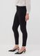 Leggings neri in punto Milano di viscosa elasticizzata slim fit_3