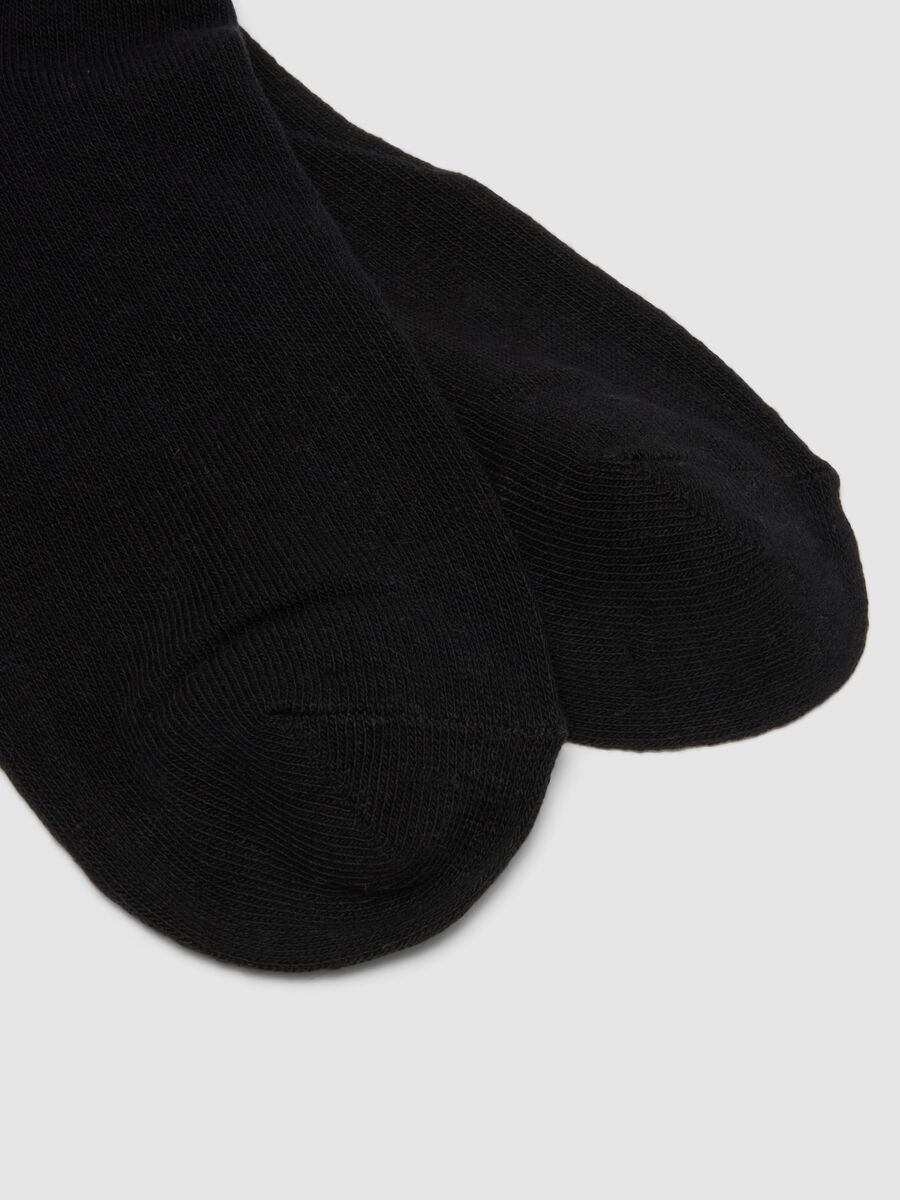 3-pack of multicolour short socks in organic cotton blend with pattern_1