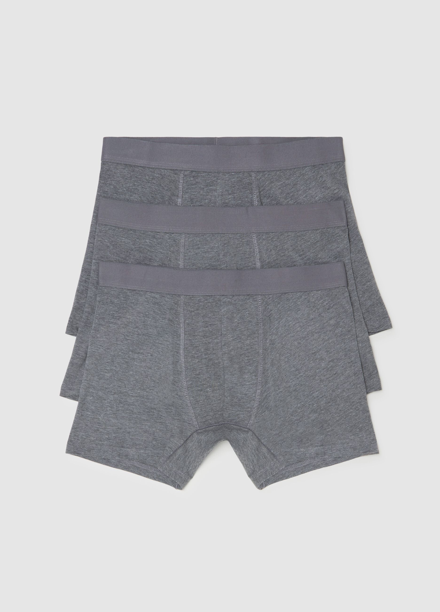 Tripack boxer midi con elastico esterno
