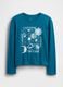Blue long-sleeve cotton top_2