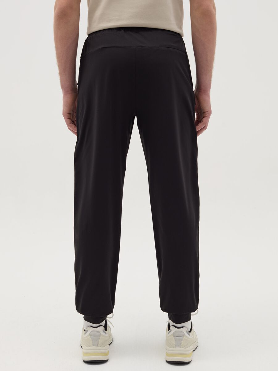 Technical fabric joggers with drawstring_2