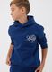 Blue cotton-blend hoodie with Lakers print for boys_0
