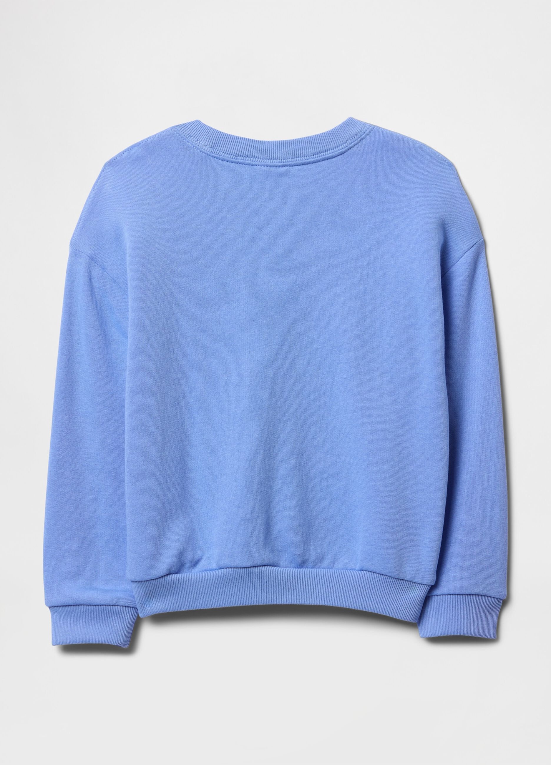 Blue sweatshirt with GAP print and shuttle design